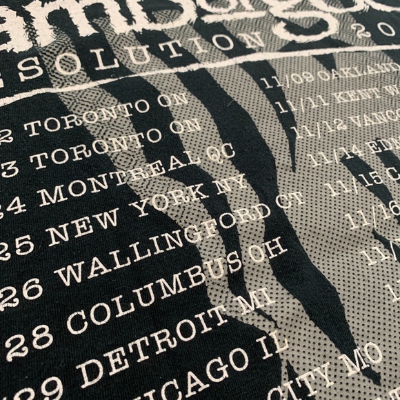 Lamb of God Resolution Band Tour 2013 Tee Medium - Picture 4 of 7